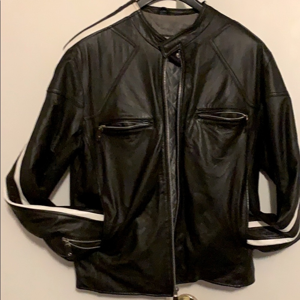 Leather Bomber Jacket - image 1
